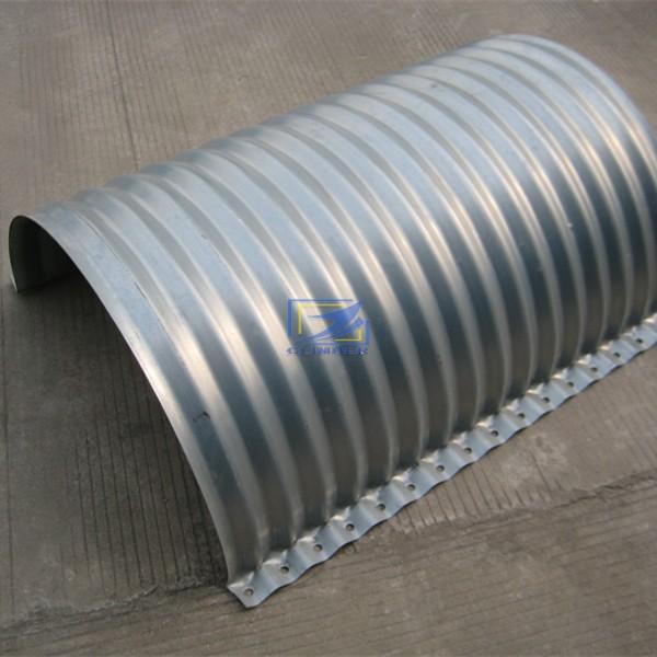 610g/m2 flanged nestable corrugated steel pipe 